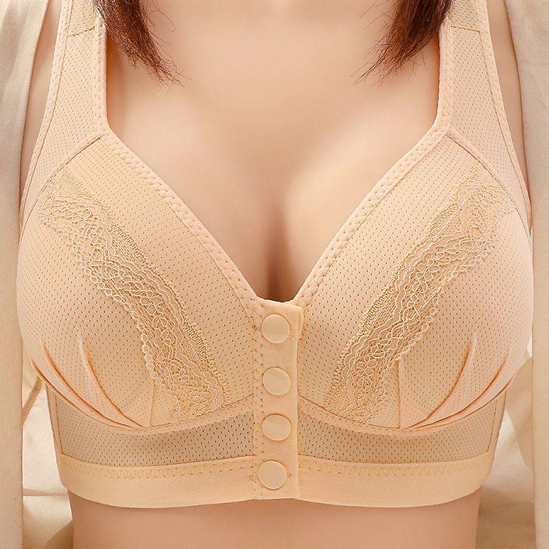 Тонкий дышащий женский бюстгальтер в стиле жилета с пряжкой спереди без стального кольца
