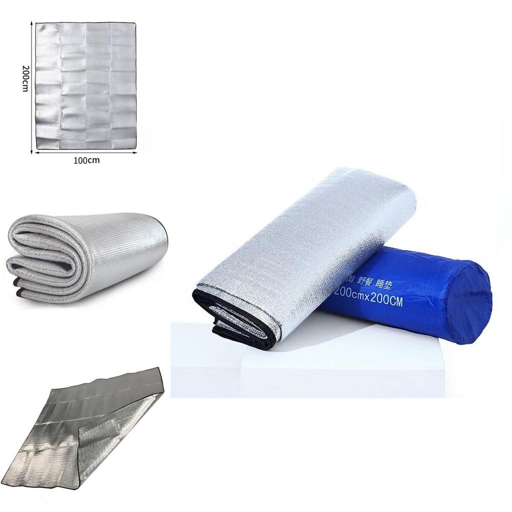 Outdoor Aluminum Foil Camping Mat With Insulation And Waterproof Layer For Beach And Picnic Use