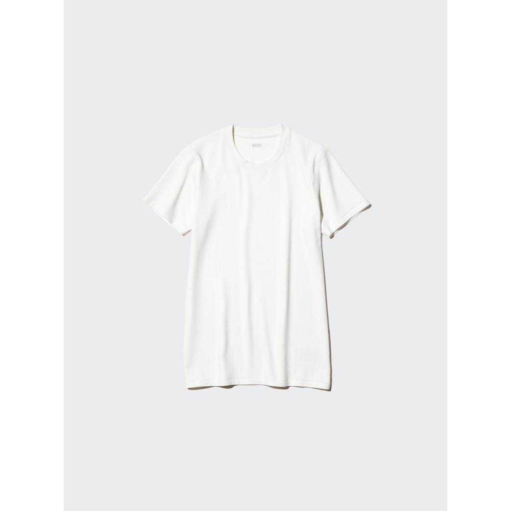 Uniqlo Футболка с круглым вырезом из хлопка Heattech, Япония, ультратеплая
