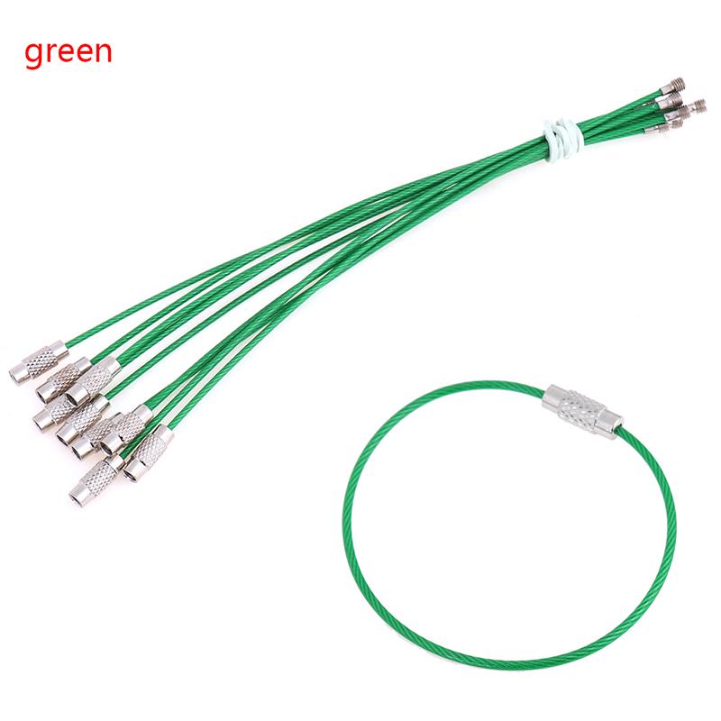 10 шт. 1,5*150 мм нержавеющая сталь круглая петля держатель брелок веревка наружные инструменты