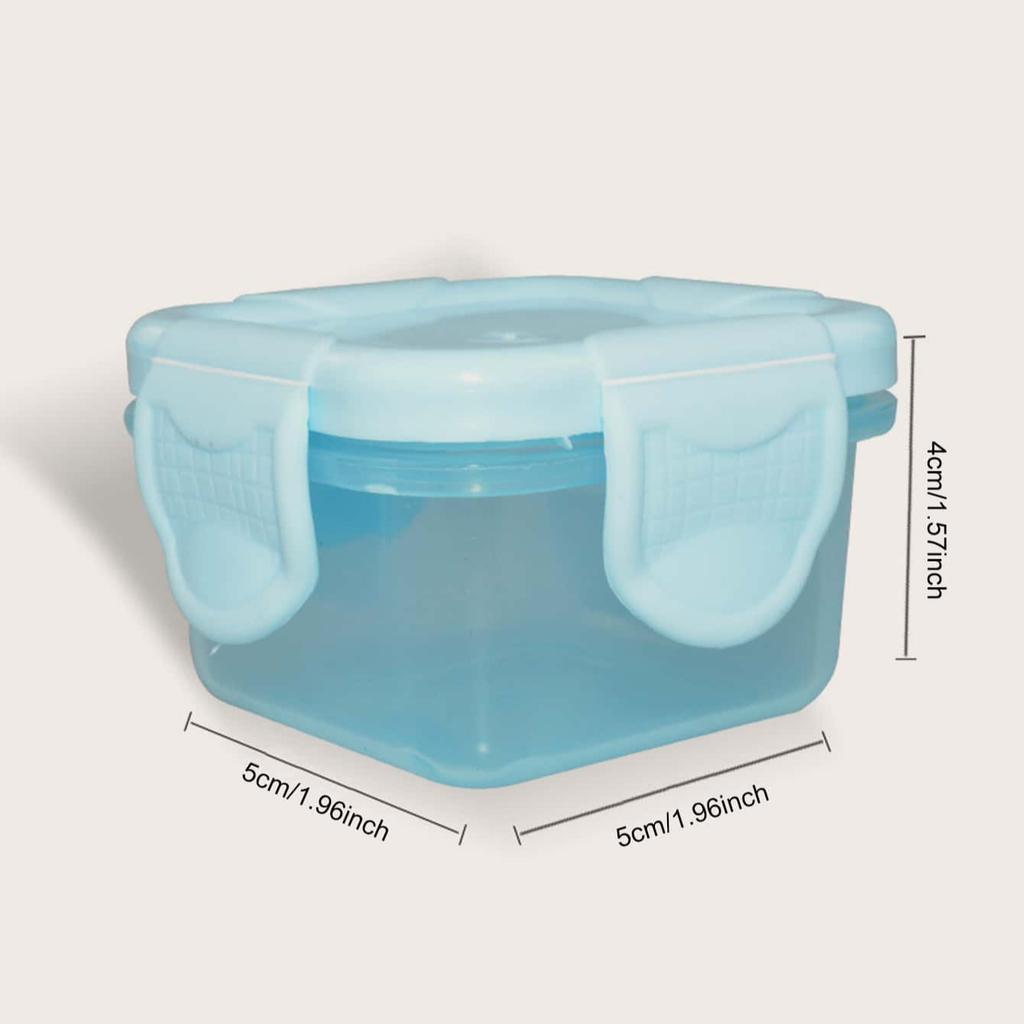 4PcsLeakproof Lids, Condiment Sauce Containers, Mini Freezer Storage Containers Airtight Containers, Microwave Safe