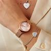 Authorized Distributor Olivia Burton Watch OB16VM11 Abstract Floral Rose Gold Mesh [OLIVIA BURTON] Women's