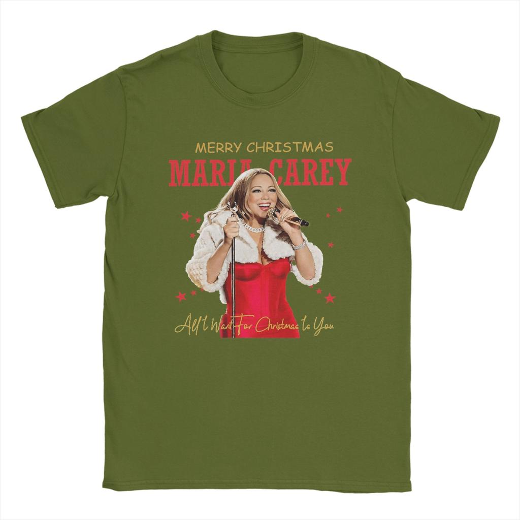 Mariah Carey All I Want For Christmas Is You T Shirt Hip Hop T Shirts Short Sleeve Vintage Tshirt Beach Cotton O Neck Tees