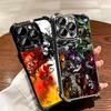 Синий Чехол для Телефона с Покрытием в Стиле Футбольного Аниме L-Lock Для Iphone 16 17 Pro Max Air 16E 14 15 Plus 12 13 Mini Противоударная Крышка с Подушкой Безопасности