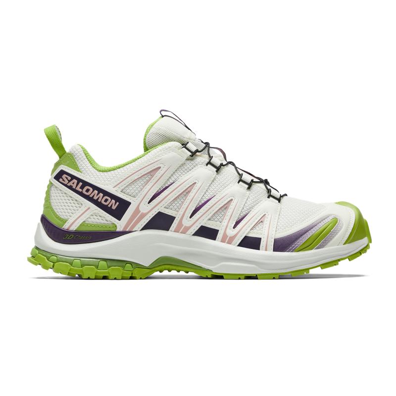SALOMON XA PRO 3D Амортизация Дышащая Поддержка Отскок Сцепление Низкий верх Походная обувь Унисекс Белые Зеленые Кроссовки 477737