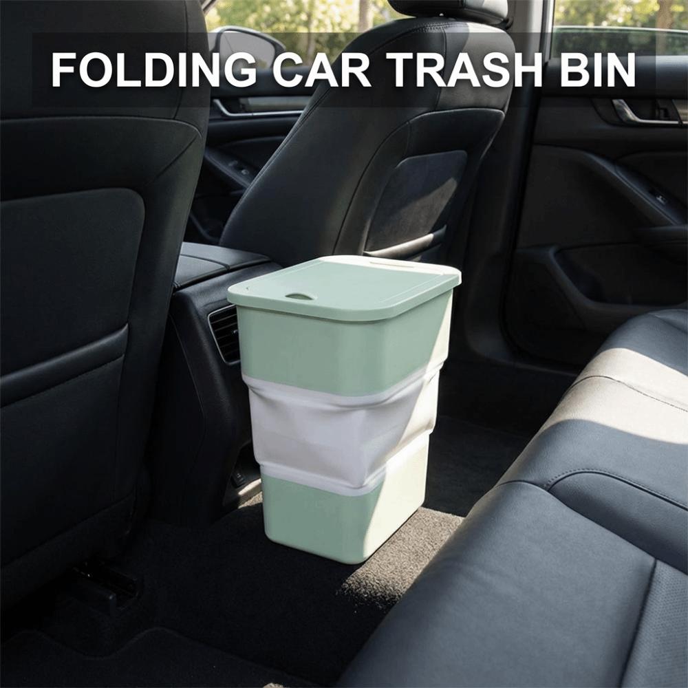 Multi-function Folding Car Trash Bin Portable Rubbish Basket Car Supplies Waste Litter Can Camping