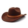 Ковбойская шляпа из одного слова, британская шерстяная шляпа, плоский верх и плоский край, черная шляпа-цилиндр, ветровая шляпа.