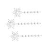 30 Pcs Snowflake Icicle Decoration Exquisite Acrylic High Transparency Hanging Snowflake Ornament Fo