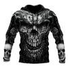 Spring Autumn Men's Fashion Casual Hoodie 3D Skull Print Men Horror Pullovers Sweatshirts Streetwear Tracksuit Oversized Tops