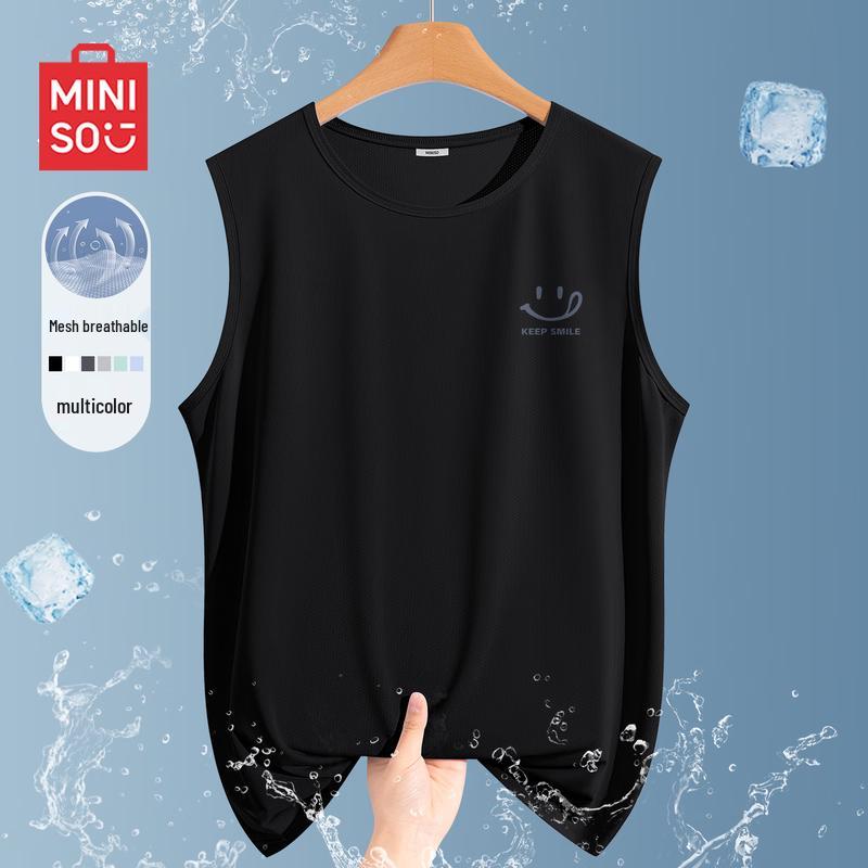 MINISO Мужская быстросохнущая охлаждающая майка без рукавов
