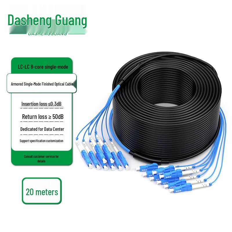 Dasheng Optic Outdoor Armored Single-mode LC-LC Fiber Optic Cable