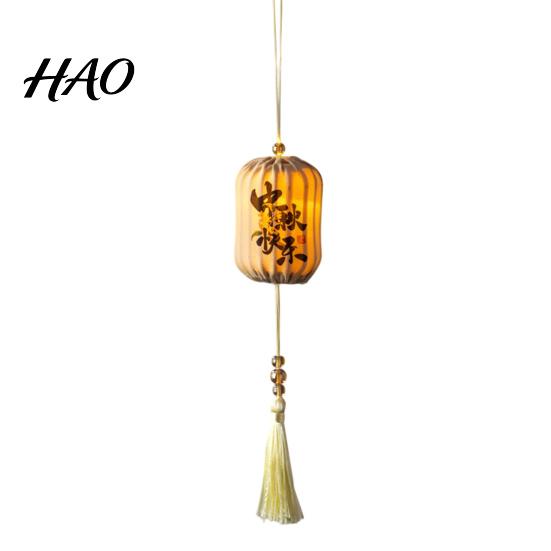 Hanfu Accessory Lanterns Traditional Mini Chinese Lantern with LED Light, Handheld Middle Auspicious Home Decor Autumn Festival for Spring Festival,