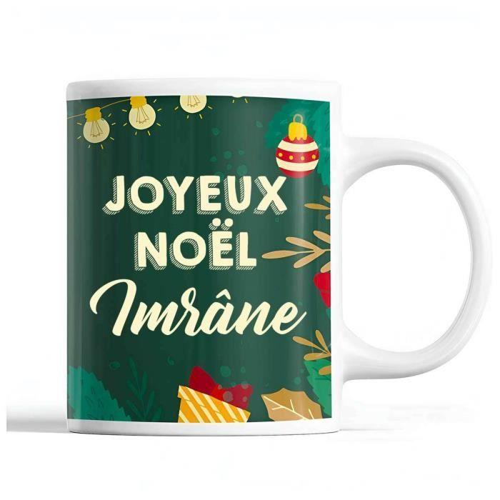 Mug - Noël Imrâne - Céramique - Imprimé Recto/Verso - 325 ml - Cadeau Secret Santa