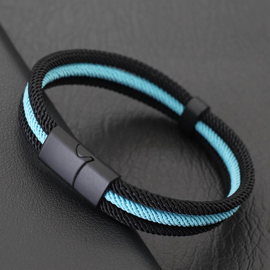 Handmade National Flag Color Rope Bracelet Men Women Color&Size Can Be Customized Grade A Thread Charm Braslet Cool Riding Joias