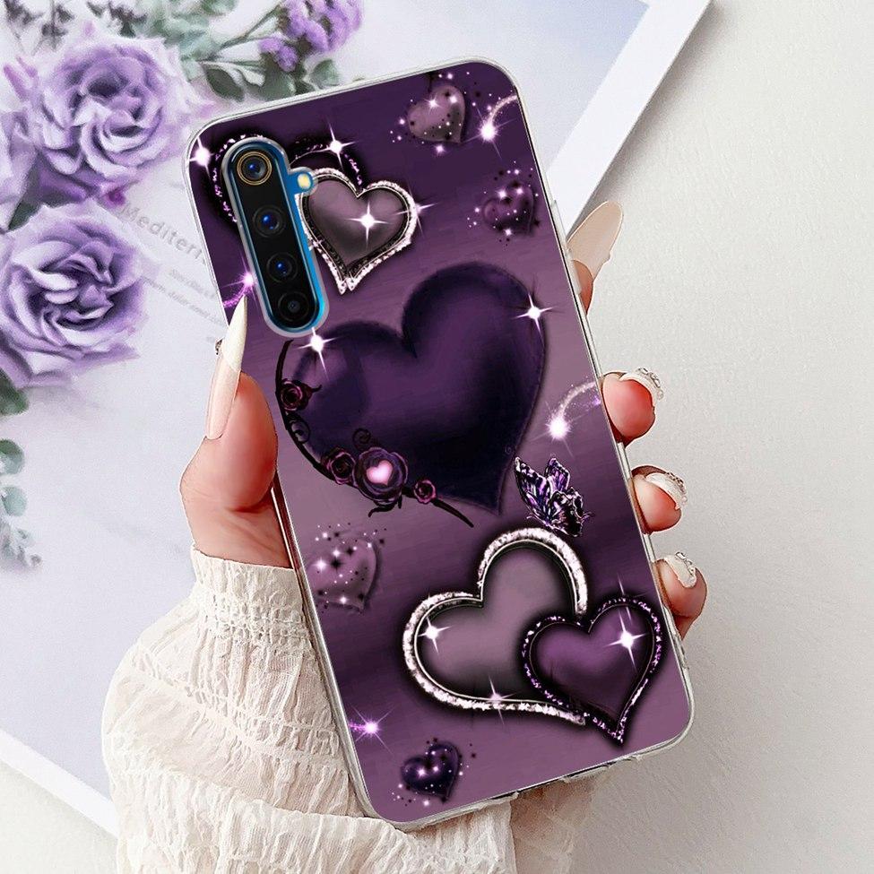 6.6" For Realme 6Pro RMX2061 RMX2063 Back Cover For Realme 6 Pro Case Clear Luxury Fashion Cute Cat Cool Funny Soft TPU Bumper