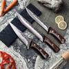 TOP Kitchen Knives Hand Forging Boning Kitchen Knife Meat Cutting Slaughtering Knife for Cutter Tools