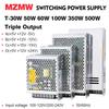 MZMW 30W 50W 60W 100W 350W 500W Импульсный блок питания с тройным выходом AC/DC 5V 15V -15V 12V 24V Трансформатор-драйвер Трехканальный SMPS