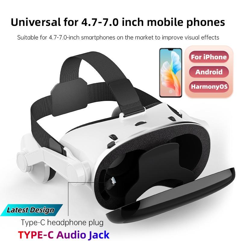 VR-очки G18E Виртуальной Реальности Огромный Экран 3D Очки Шлем HD Стерео VR Гарнитура для Телефона 4.7-7", Поддержка Игрового Джойстика