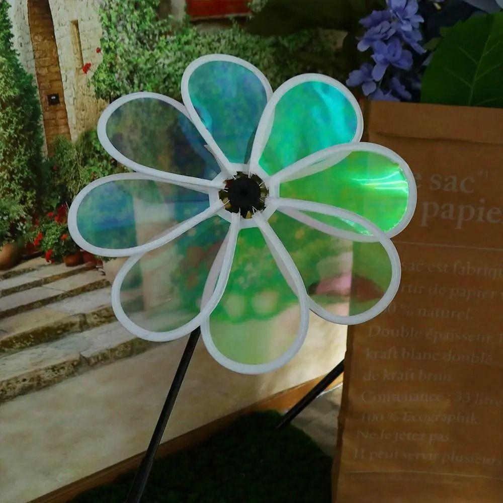 1 шт. детские игрушки для детского сада восьмилепестковая ветряная мельница заземление монтируется ветряной вертушка для улицы