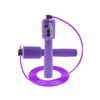 Фиолетовая скакалка с регулируемым индикатором длины метра