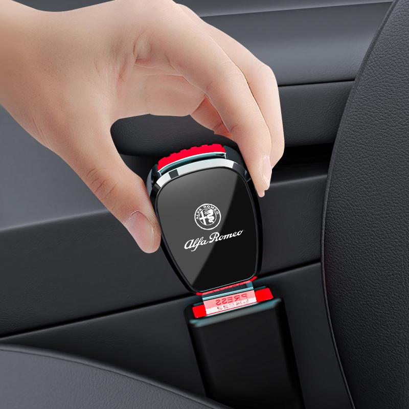 Car Stickers For Alfa Romeo 1Pcs Car Extender Safety Buckle Holder Fork Head Adjustment For Alfa Romeo Giulietta GT 159 147 156