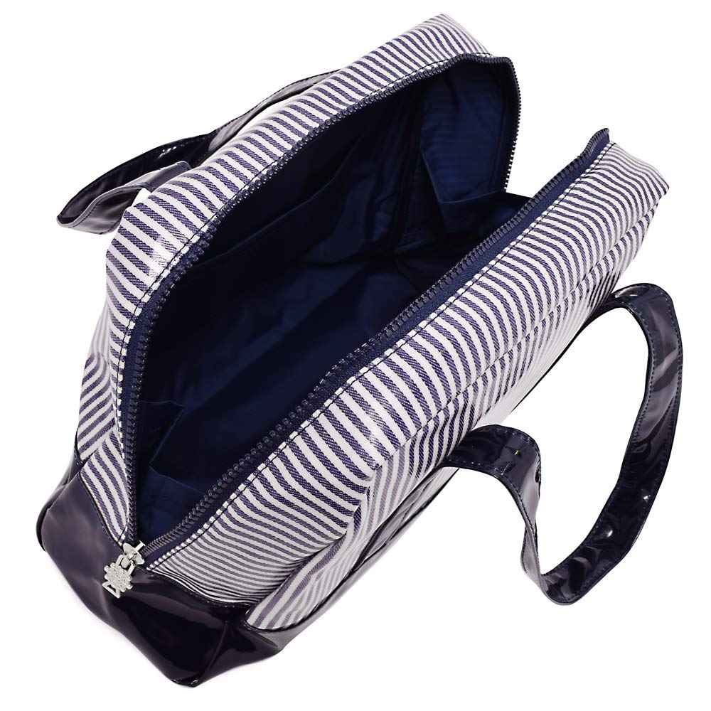 COLORFUL CANDY STYLE Сумка для бассейна для мальчиков и детей, виниловая, водонепроницаемая, водоотталкивающая, сумка для плавания, гикори N2903300, полубостонская, полосатая/темно-синяя