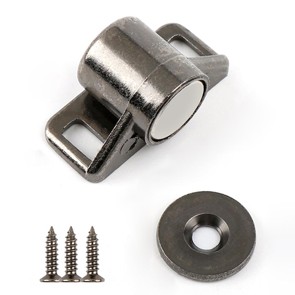 Магнитный замок для дверцы шкафа, цинковый сплав, фурнитура-стопор для дверцы мебели с неодимовым магнитом, защелка для кухонного шкафа