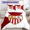Sevilla FC Printed 3PCS Bedding Set Breathable Duvet Cover with Pillowcases Decorative Bed Linen for Bedroom Home