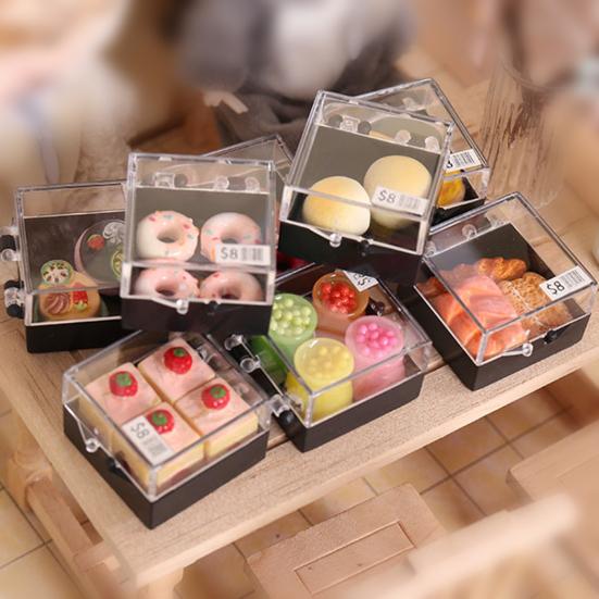 Практичный кукольный торт, износостойкие миниатюрные торты в упаковке 1/12, модель кухонных игрушек