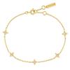 Браслет из стерлингового серебра 925 пробы со звездой Gold Star B061-02G.