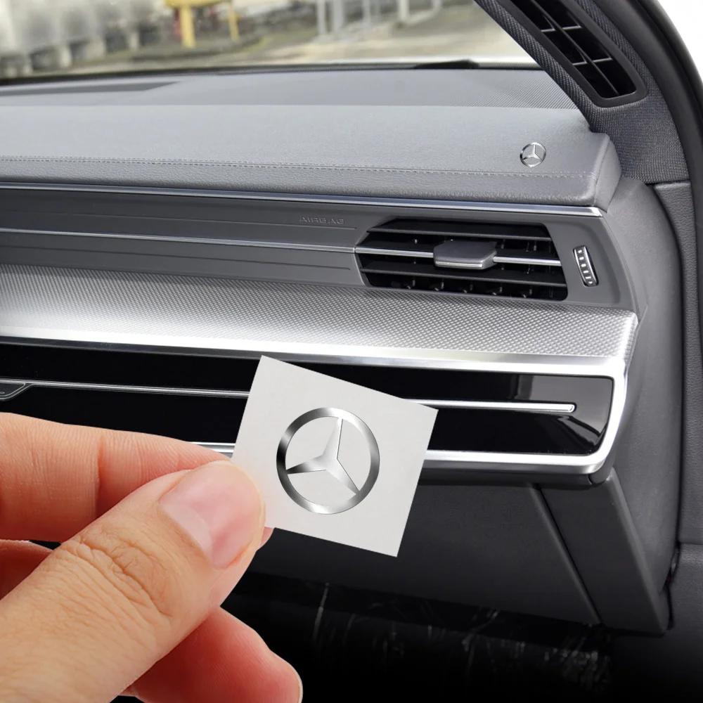 UCPFD1 Hot 2026 New For Benz Car Logo Stickers Metal emblem Accessories For Mercedes Benz AMG W206 W204 W205 W212 W213 W221 W222 W223 W