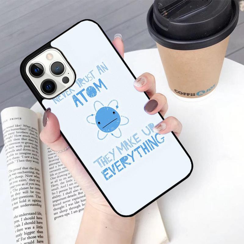 Atom Chemistry Science Phone Case For iPhone 17 Air 13 12 14 15 16 Cover For Apple Pro Max 6S Plus Coque