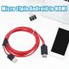 Micro USB 11-Pin To HDMI-Compatible Adapter Cable 1080P High Resolution Phone Laptop TV Screen Synchronization Video Converter Cord