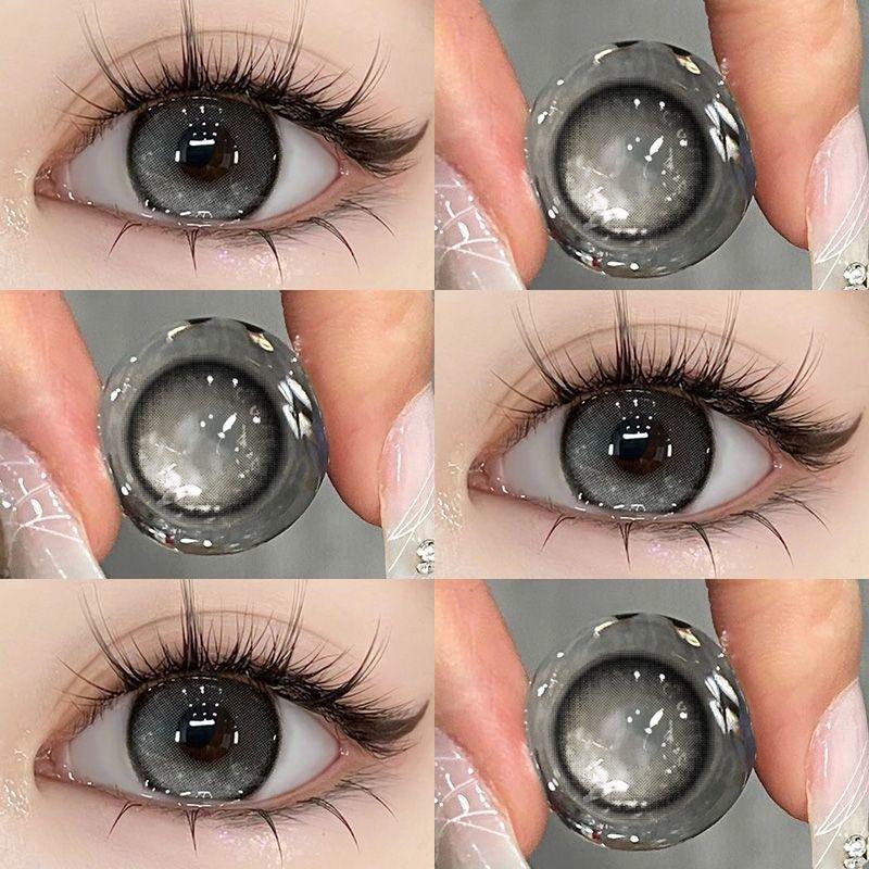 Контактные линзы MillCreek Doll Eyes с градуировкой 0,00~-8,00, Корея, коричневые и серые, годовое использование, 14,5 мм, красивые большие глаза