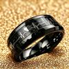 Vintage Men's Stainless Steel Rings Gothic Punk Snake Scale Pattern Inlay Ring Daily Wear Jewelry Gift for Him Non-Fade