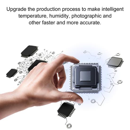 Цифровой гигрометр, настенный, высокоточный, с сенсорной кнопкой, обнаружение влажной и сухой АБС-пластика, антикоррозийный тестер влажности для дома