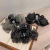 Элегантная черная заколка для волос с блестящими стразами в виде звездного облака для женщин, двусторонняя заколка-бабочка для хвостика, аксессуары для волос, подарки