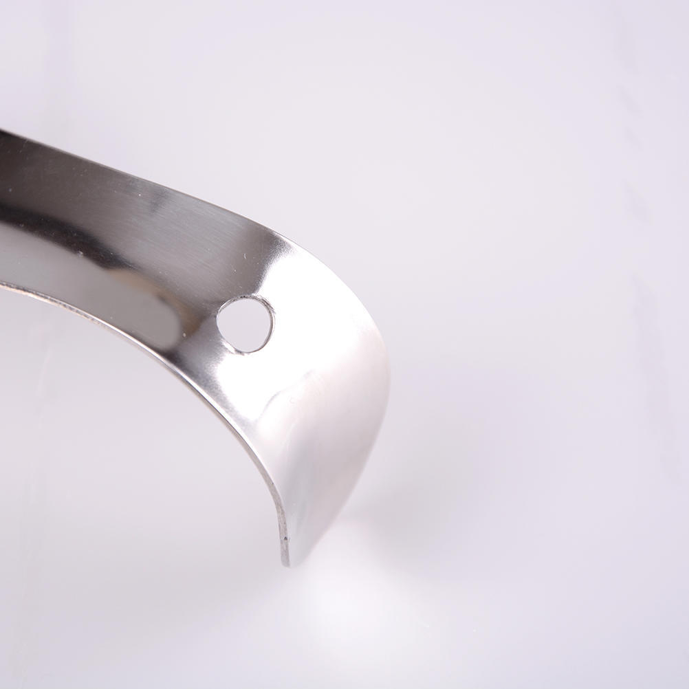 Серебряный 15 см блестящий металлический рожок для обуви профессиональная ложка рожок для обуви нержавеющая сталь