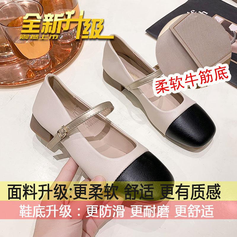 French Evening Breeze Gentle Single Shoes Women's Spring 2025 New with Skirt Mary Jane Women's Shoes Temperament Small Leather Shoes