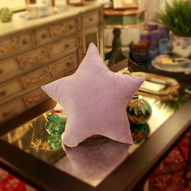 Love Heart Throw Pillow Peach Heart Five-Star Cushion Plush Toy Kindergarten Five-Pointed Star Rag Doll Children'S Holiday Gift