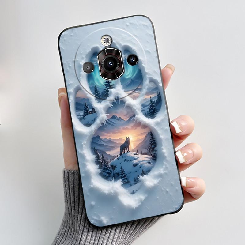 For ZTE Nubia Focus Pro 5G Case Z2351N Luxury Cute Heart Rabbit Soft TPU Silicon Matte Black Phone Casing Shockproof Back Cover