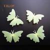 TALOS 4Pcs Glow In Dark Butterfly Luminous Wall Sticker Fluorescent Kids Room Decor FLH