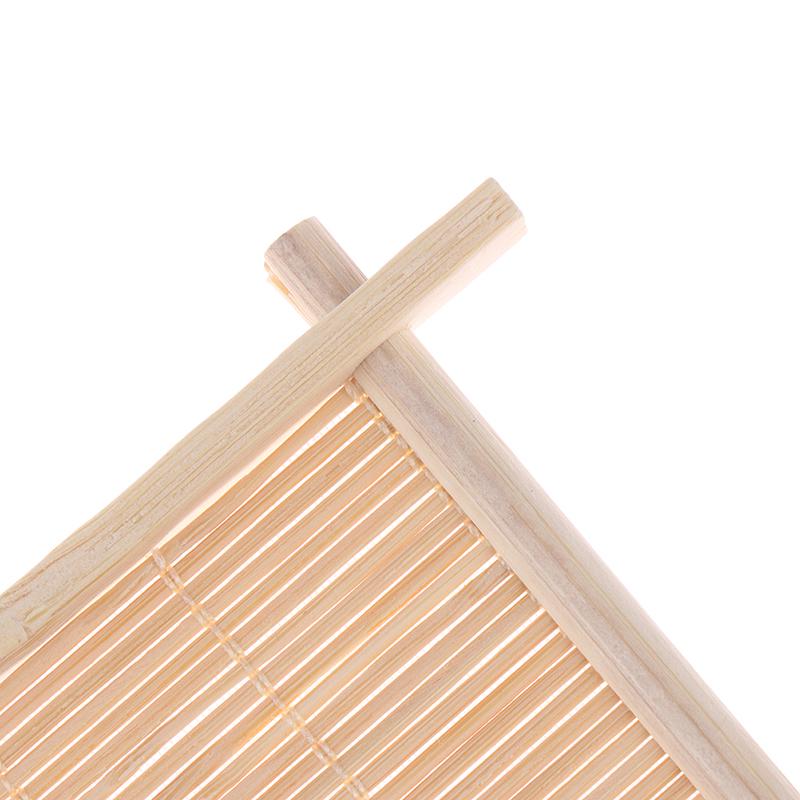 Простая квадратная плоская тарелка из бамбукового дерева мыльница