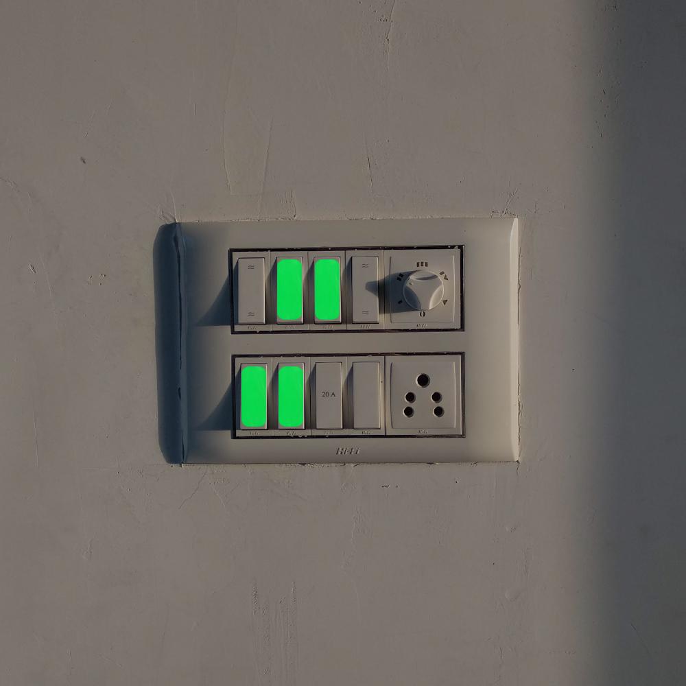 Recycle Decorative Dark Night Bedroom Decor Luminous Switch Stickers Home Vinyl Button Decal
