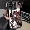 Чехол для телефона iPhone 17 Air 16E 15 16 Pro Max Дизайн Genshin Impact Чехол 14 Plus 13 12 Mini Мягкий Силиконовый Fundas