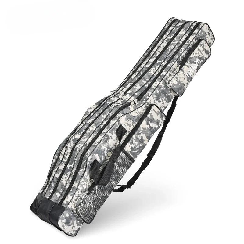 1шт трехслойная складная большая сумка для морской рыбалки 1.2м рюкзак сумка для удочек