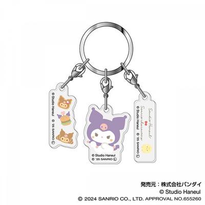 Брелок из акрила с изображением Ханыль и персонажей Sanrio (модель 05) Куроми.