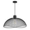 Suspension décorative métal noir grillagé E27 Diam 450mm