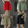 Женские короткие брюки женские с высокой талией однотонные карманы тонкие широкие женские повседневные шорты для улицы