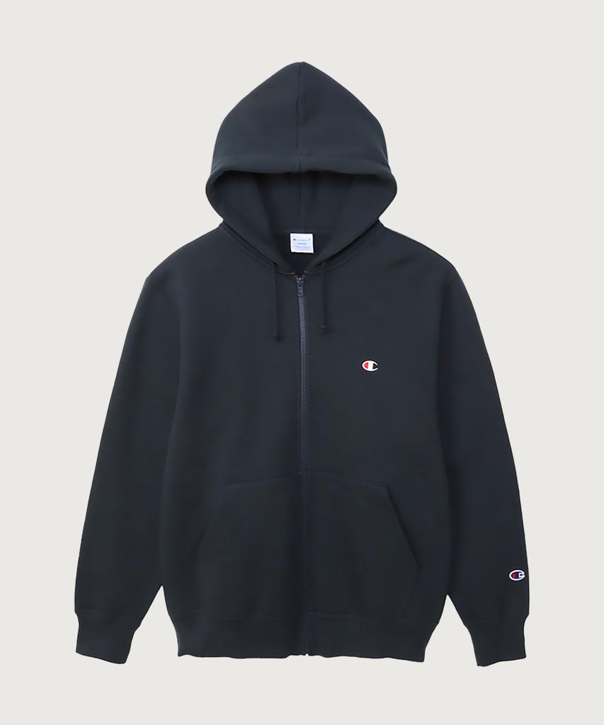 Champion Толстовка на молнии с логотипом C, regular fit, темно-синяя